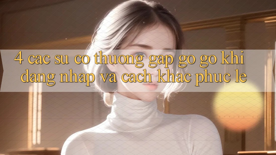 4. Các Sự Cố Thường Gặp gỡ gỡ Khi Đăng nhập Và Cách Khắc Phục Lẹ
