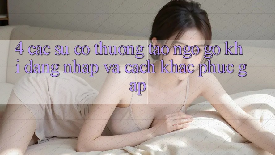 4. Các Sự Cố Thường Tao ngộ gỡ Khi Đăng Nhập Và Cách Khắc Phục Gấp