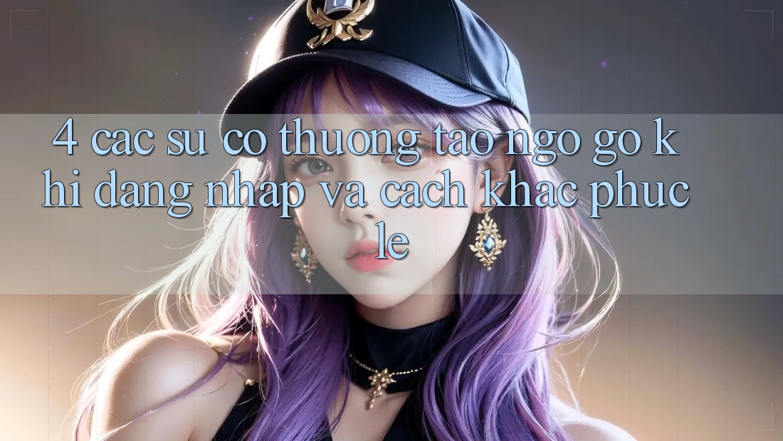 4. Các Sự Cố Thường Tao ngộ gỡ Khi Đăng Nhập Và Cách Khắc Phục Lẹ