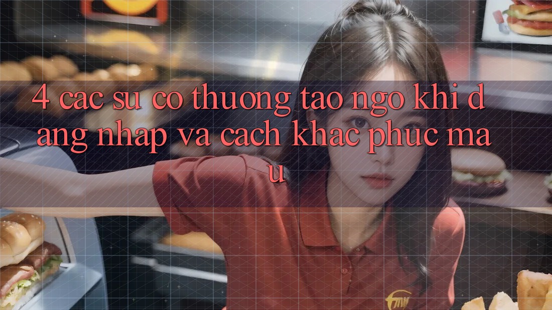 4. Các Sự Cố Thường Tao ngộ Khi Đăng Nhập Và Cách Khắc Phục Mau
