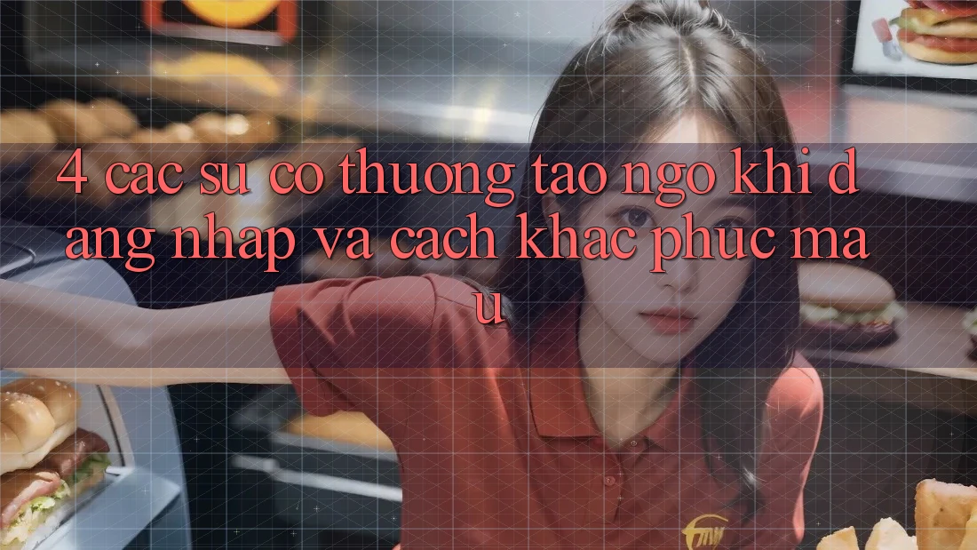 4. Các Sự Cố Thường Tao ngộ Khi Đăng Nhập Và Cách Khắc Phục Mau