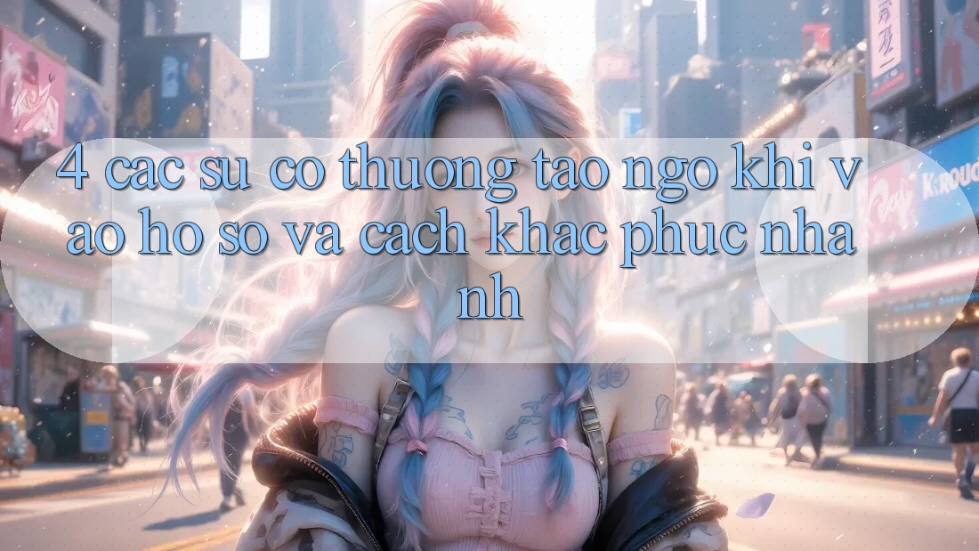 4. Các Sự Cố Thường Tao ngộ Khi Vào hồ sơ Và Cách Khắc Phục Nhanh