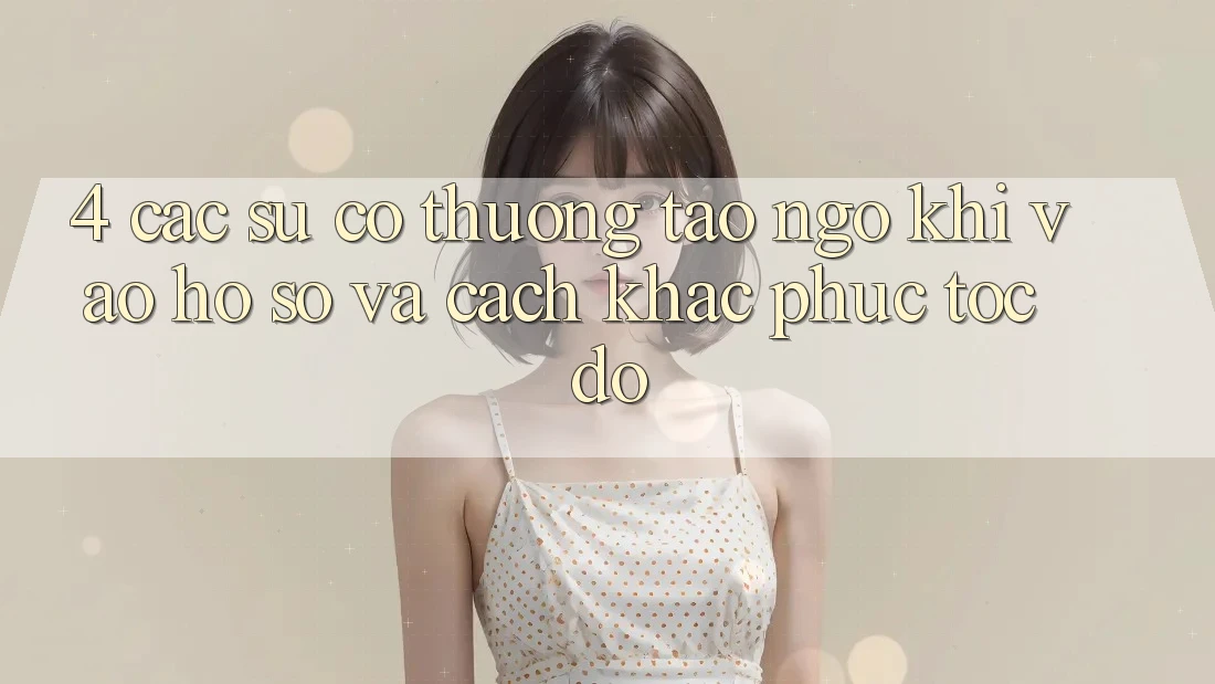 4. Các Sự Cố Thường Tao ngộ Khi Vào hồ sơ Và Cách Khắc Phục Tốc độ