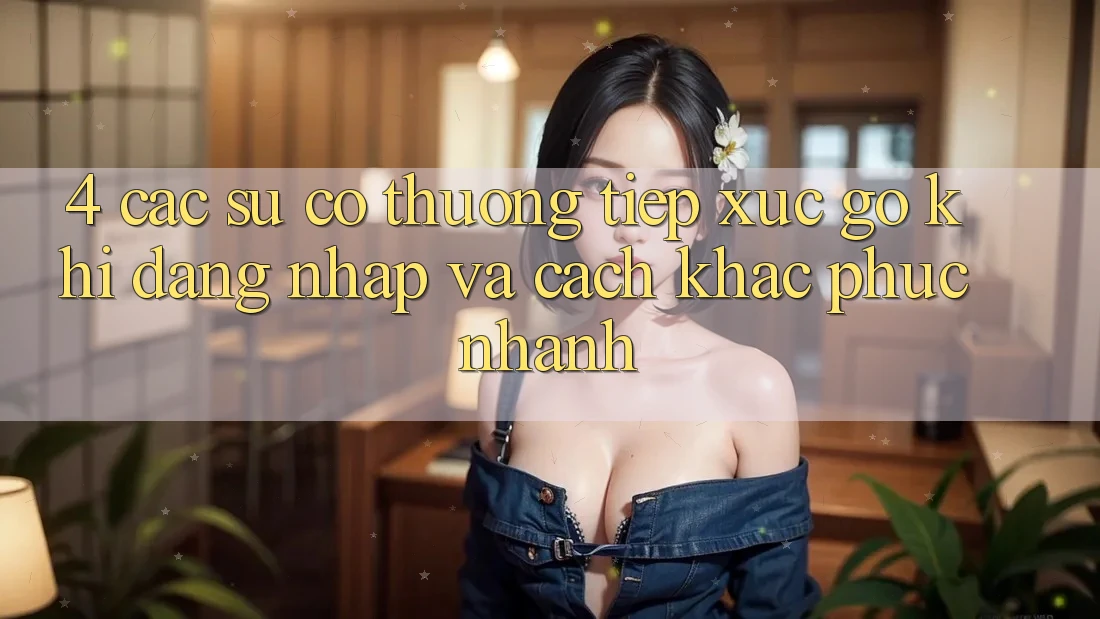 4. Các Sự Cố Thường Tiếp xúc gỡ Khi Đăng Nhập Và Cách Khắc Phục Nhanh
