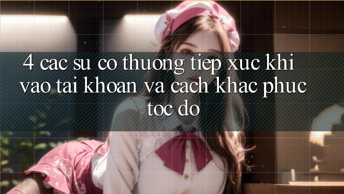 4. Các Sự Cố Thường Tiếp xúc Khi Vào tài khoản Và Cách Khắc Phục Tốc độ
