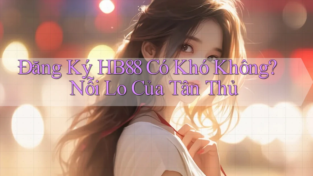 Đăng Ký HB88 Có Khó Không? Nỗi Lo Của Tân Thủ