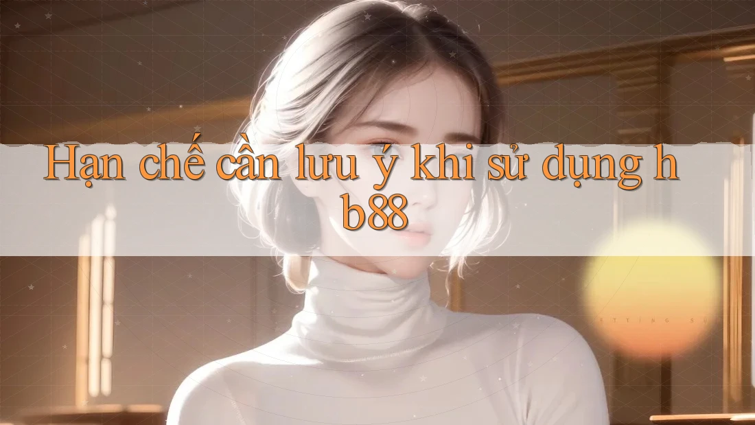 Hạn chế cần lưu ý khi sử dụng hb88
