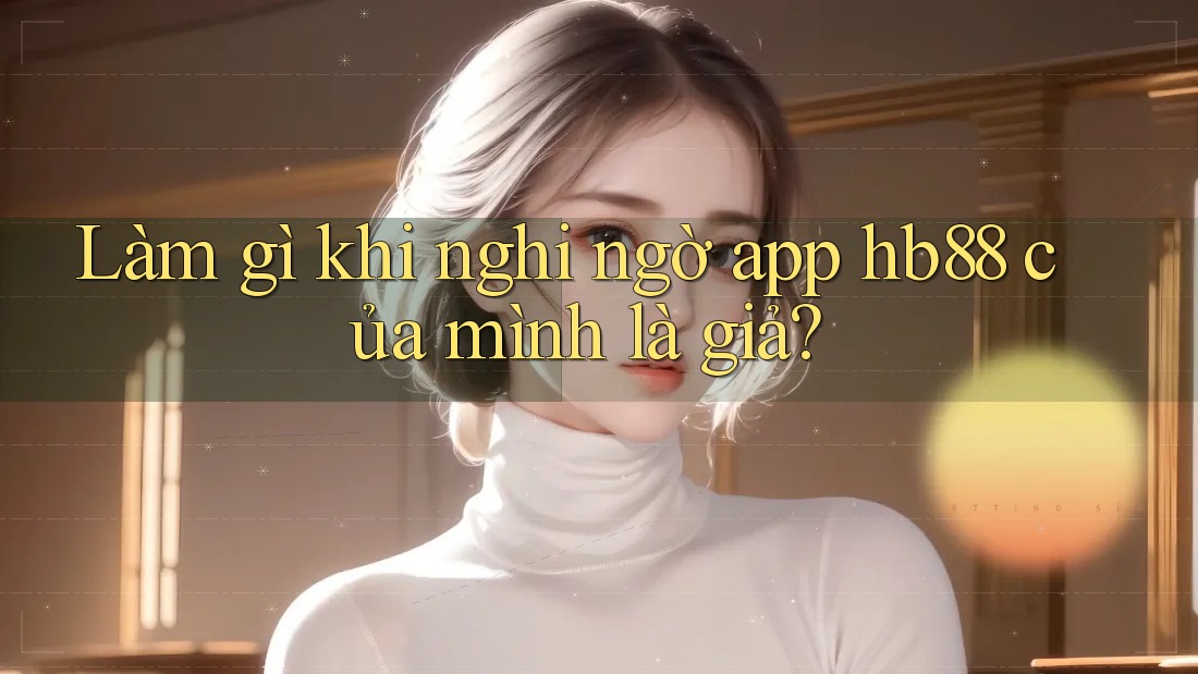 Làm gì khi nghi ngờ app hb88 của mình là giả?