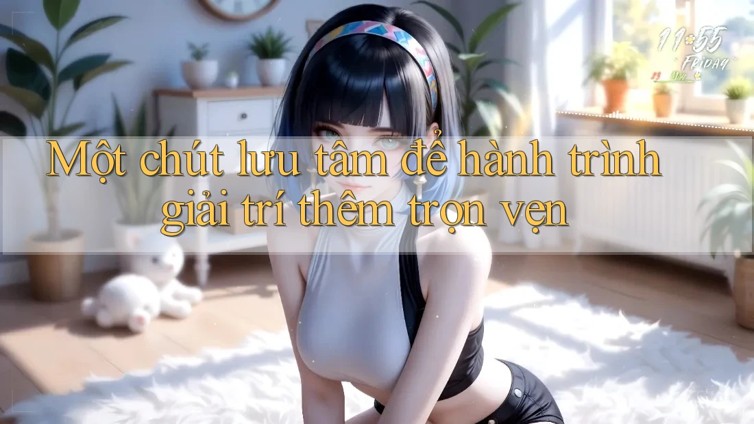 Một chút lưu tâm để hành trình giải trí thêm trọn vẹn