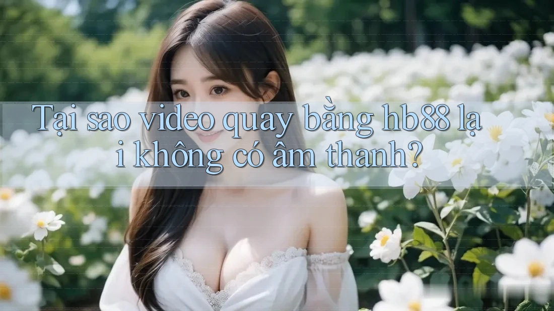 Tại sao video quay bằng hb88 lại không có âm thanh?