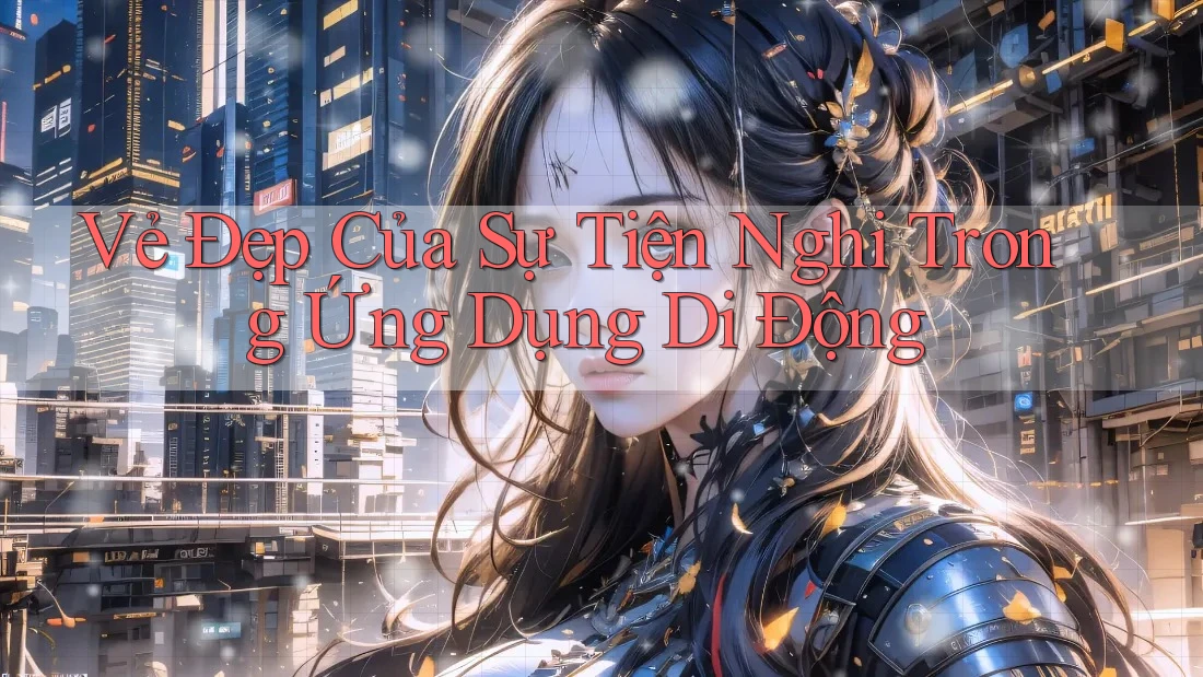 Vẻ Đẹp Của Sự Tiện Nghi Trong Ứng Dụng Di Động